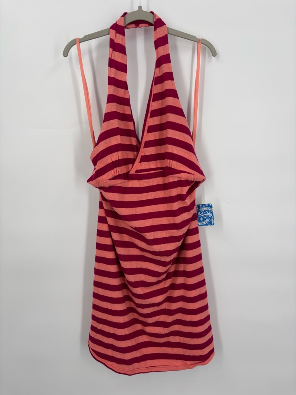 NWT Intimately Free People Y2K striped halter neck dress